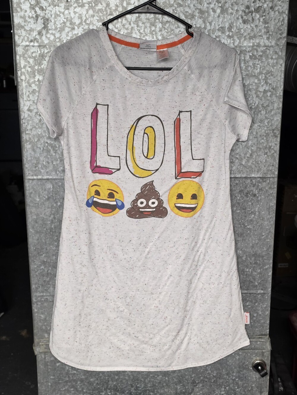 Emoji brand "LOL" graphic nightgown Girls Medium